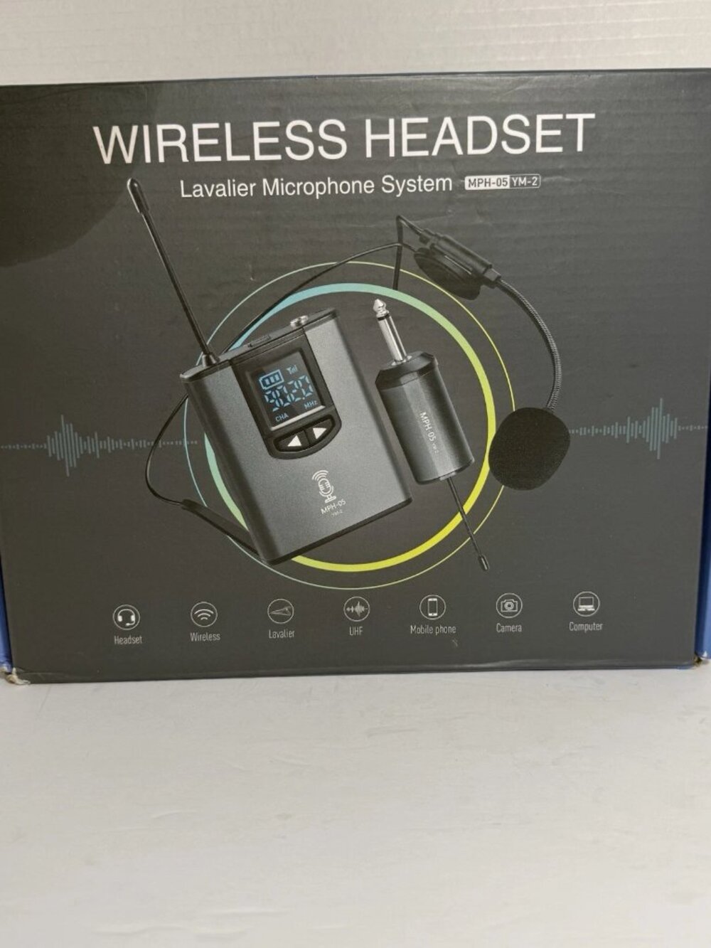 Wireless Headset Lavalier UHF Wireless Recharage Microphone System MPH-05 YM-2